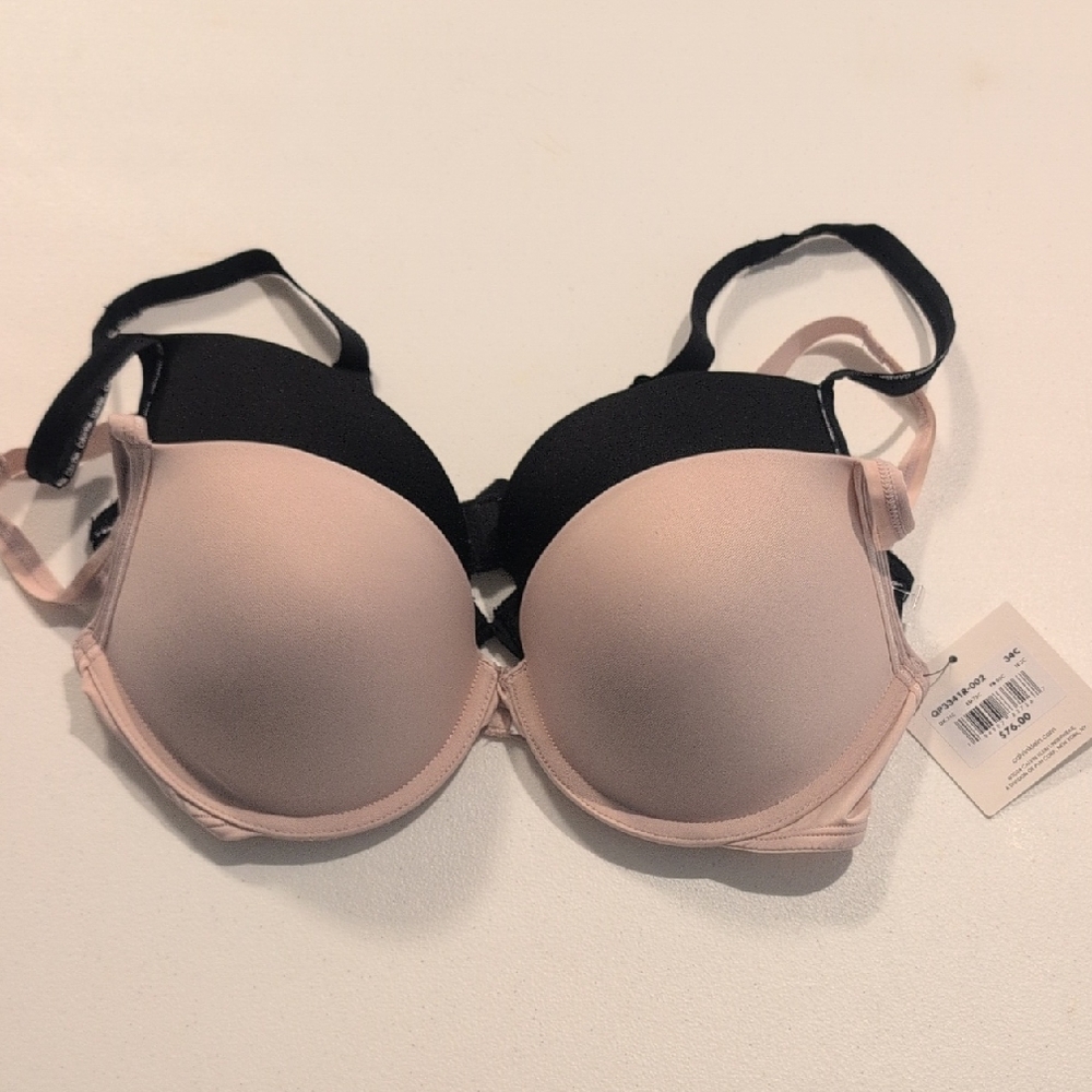 Calvin Klein Black and Pink Bra